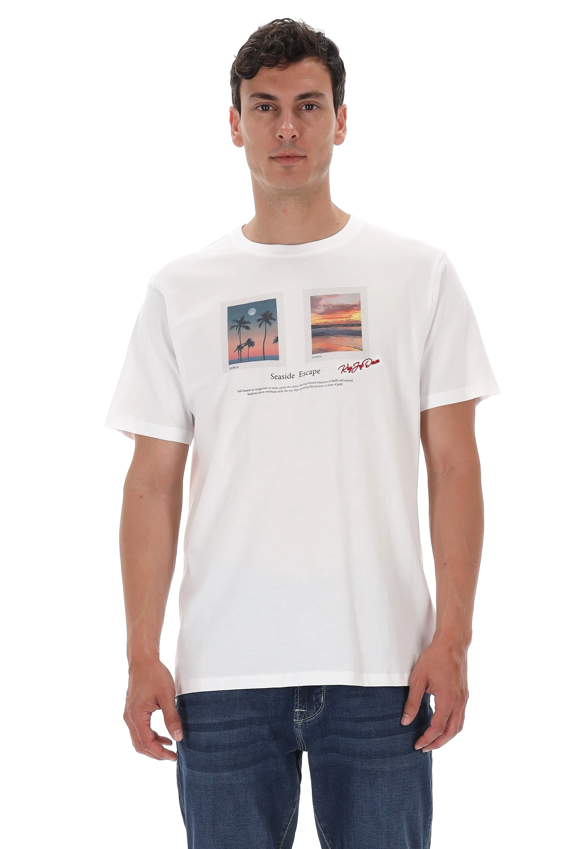 T-shirt KeyJey con stampa